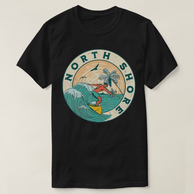 Camiseta North Shore Hawaii (Frente do Design)
