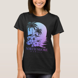 Camiseta North Shore Hawaii Aloha Hawaiian Hibiscus Surfer