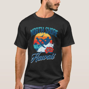 Camiseta North Shore Hawaii Beach Surf Summer Vacint Vint
