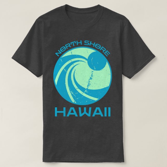 Camiseta North Shore Hawaii Blue Tirt (Frente do Design)