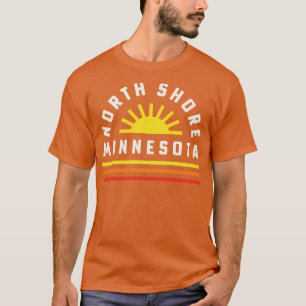 Camiseta North Shore Minnesota Lake Superior Duluth MN Retr