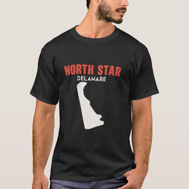 Camiseta North Star Delaware EUA State America Viagem Delaw (Frente)