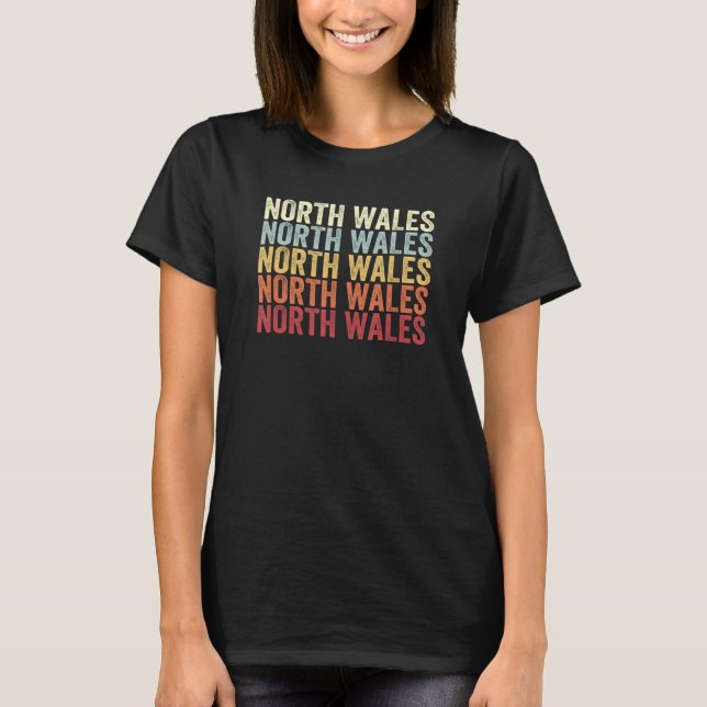 Camiseta North Wales Pennsylvania North Wales PA Retro Vint (Frente)