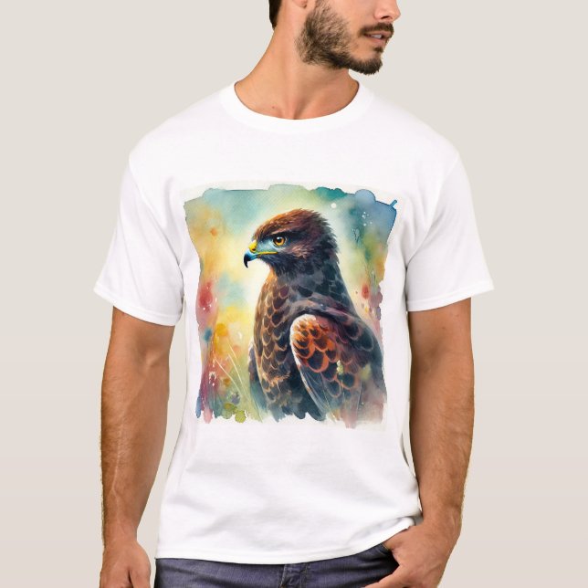 Camiseta Northern Black Buzzard 160724AREF251 - Watercolor (Frente)