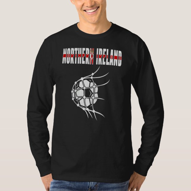 Camiseta Northern Ireland Soccer Ball In Net Northern Irish (Frente)