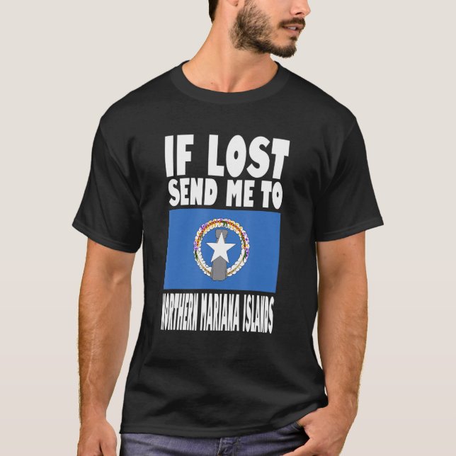 Camiseta Northern Mariana Islands Flag Design  If lost send (Frente)