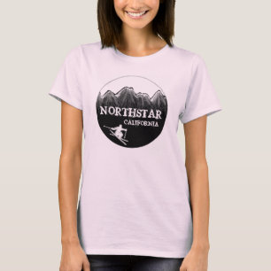 Camiseta Northstar California rosa damas-rosquinhas skier t