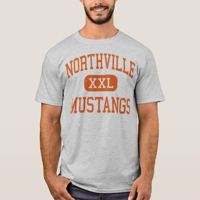 Camiseta Northville - mustang - alto - Northville Michigan (Frente)