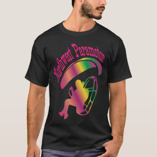 Camiseta Northwest Paramotor Arco-íris Rosa