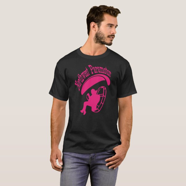 Camiseta Northwest Paramotor Pink T-Shirt (Frente Completa)