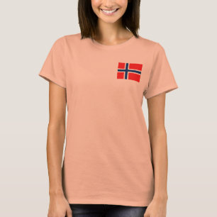 Camiseta Noruega Bandeira + Mapa