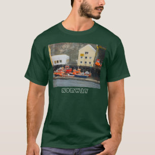 Camiseta Noruega, barcos de pesca costeira