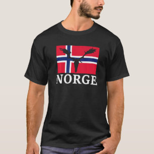 Camiseta Noruega Elk Flag Expedition Oslo Holiday