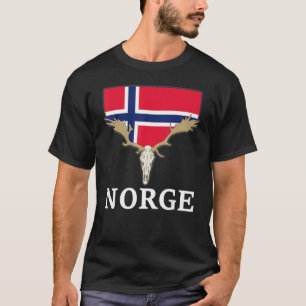 Camiseta Noruega Elk Flag Expedition Oslo Holiday 1