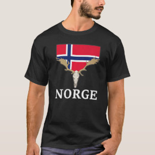 Camiseta Noruega Elk Flag Expedition Oslo Holiday 1