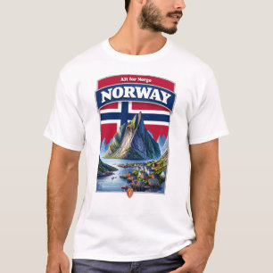 Camiseta Noruega Escandinávia Europa