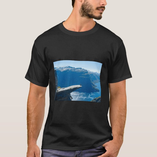 Camiseta Noruega Fjords Panorama View Viagem (Frente)