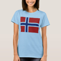 Noruega Flag x Map T-Shirt