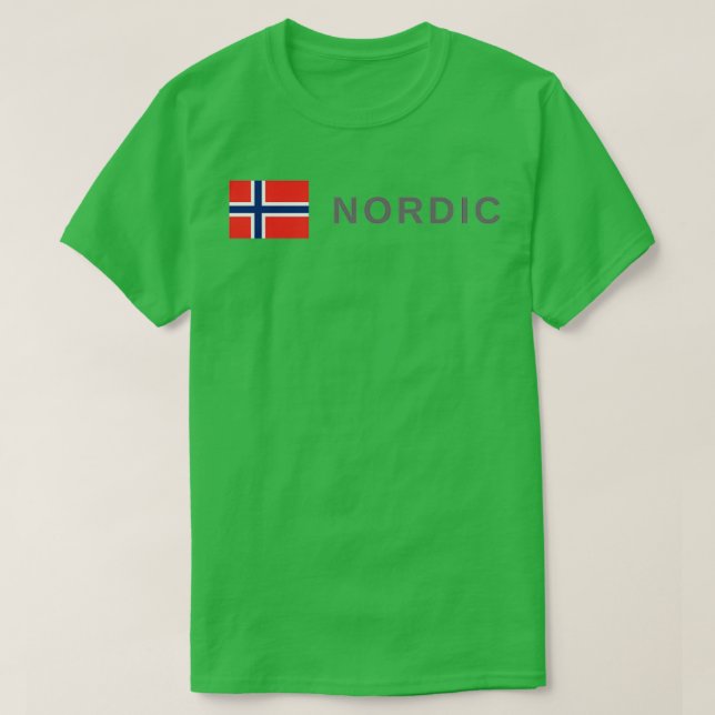 Camiseta Noruega nórdica (Frente do Design)