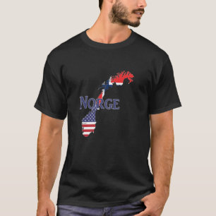 Camiseta Noruega Norge Ancestralidade Expatriada Família Ex
