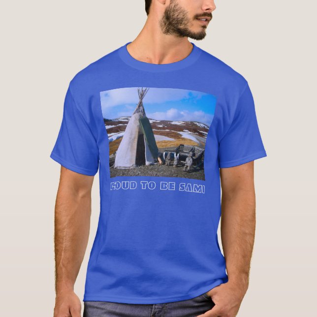 Camiseta Noruega, Norge, pagamento de Sami em Lapland (Frente)