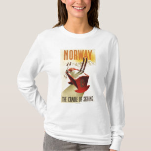 Camiseta Noruega - o berço do esqui