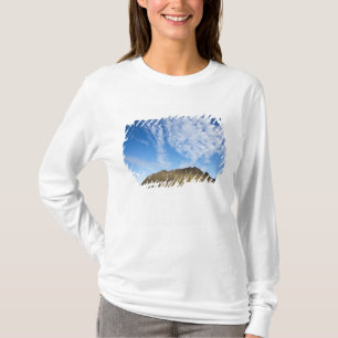 Camiseta Noruega, Svalbard, Nuvens acima de penhascos íngre