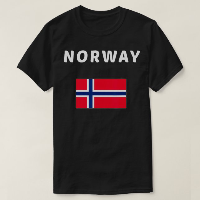 Camiseta Noruega Viagem Flag Gift Aussie (Frente do Design)