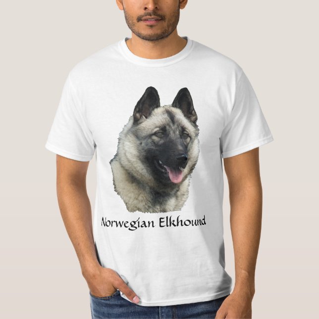 Camiseta Norueguês Elkhound Art (Frente)