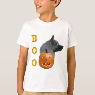 Camiseta Norueguês Elkhound Halloween Boo