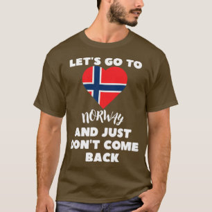 Camiseta Norueguês Flag Hearny Noruega 2