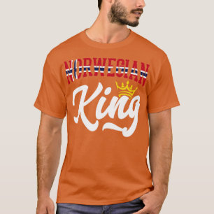 Camiseta Norueguês Rei Noruega Noruega Bandeira Noruega