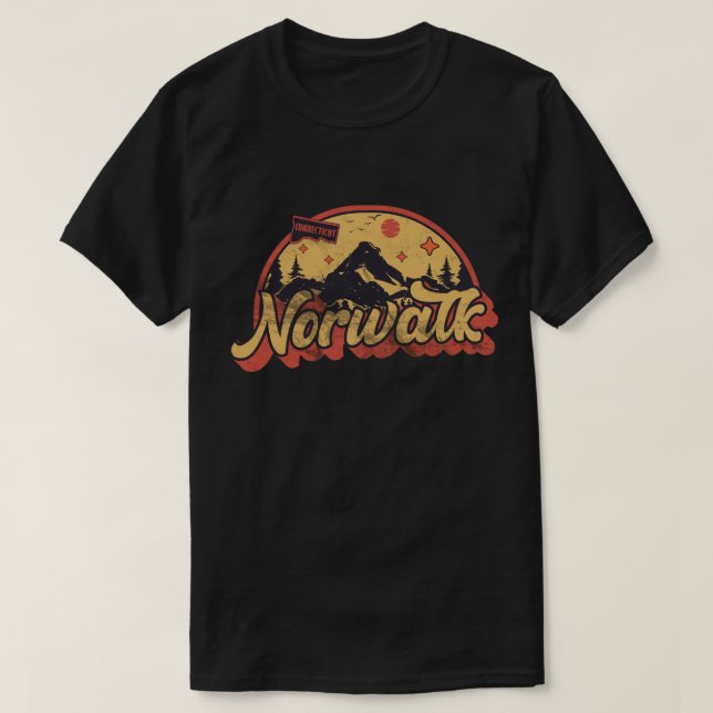 Camiseta Norwalk, Connecticut (Frente do Design)