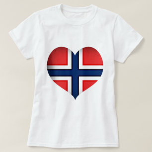 Camiseta Norway Flag Heart