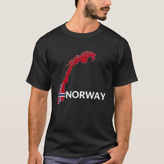 Camiseta Norway Flag Hiking Holiday Norway Norwegian Flag (Frente)