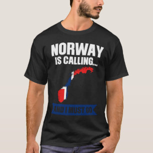 Camiseta Norway is calling and I must go Norwegian