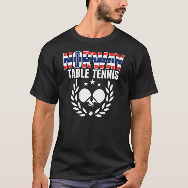 Camiseta Norway Ping Pong     Norwegian Table Tennis Suppor (Frente)