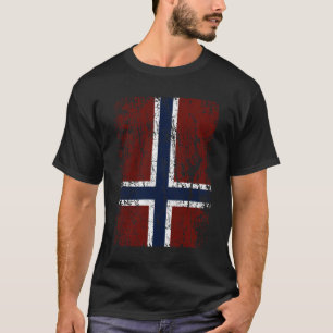 Camiseta Norwegian flag on end upside down cross Essential