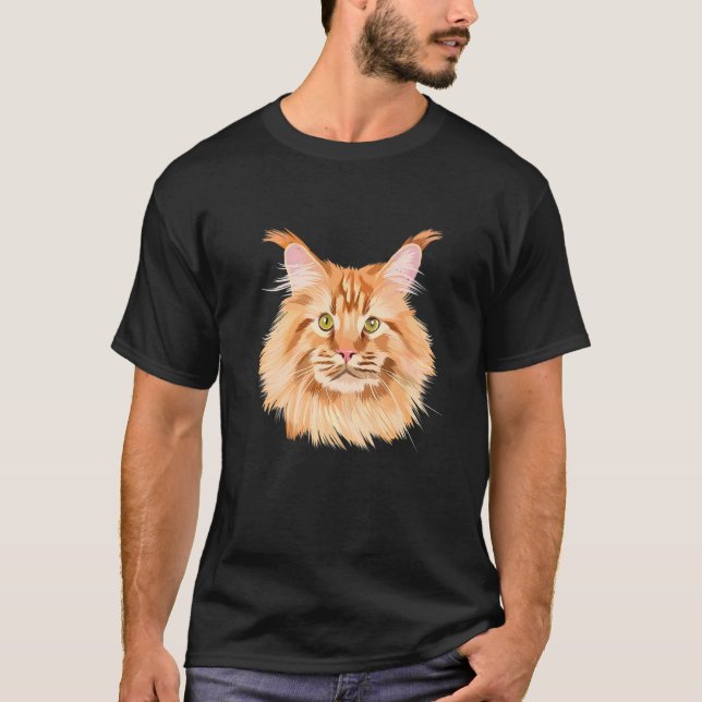 Camiseta Norwegian Forest Cat House Cat (Frente)