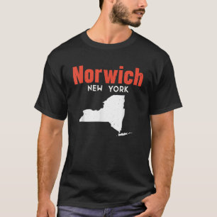 Camiseta Norwich New York EUA Estado América Viagem Nova Yo