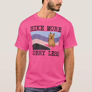 Camiseta Norwich Terrier Caiu Mais Preocupada Menos Hikin G