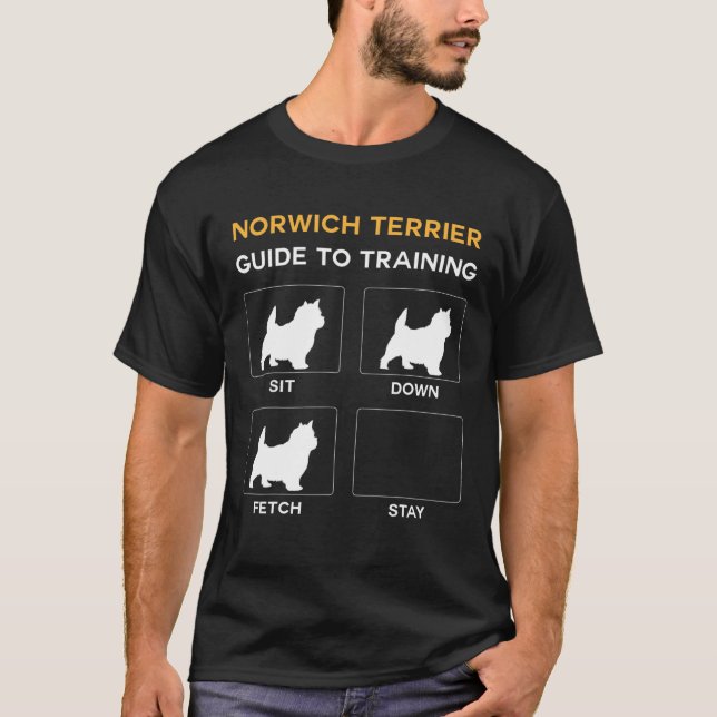 Camiseta Norwich Terrier Guide to Training Dog Obedience Do (Frente)