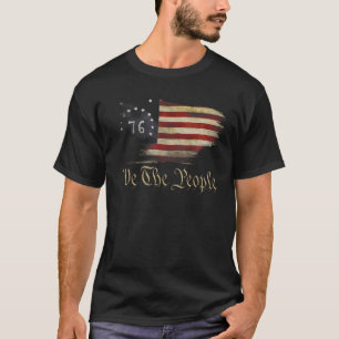 Camiseta Nós, A História Pessoas Americana 1776 Independênc