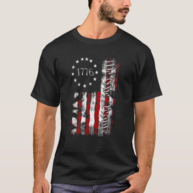 Camiseta Nós, A Independência Patriótica Americana De 1776 (Frente)
