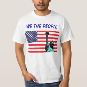 Camiseta Nós, a Pessoas de bandeira dos EUA da Liberdade