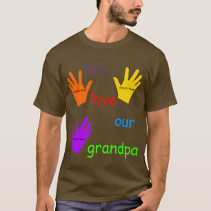 Camiseta Nós amamos nosso t-shirt do vovô