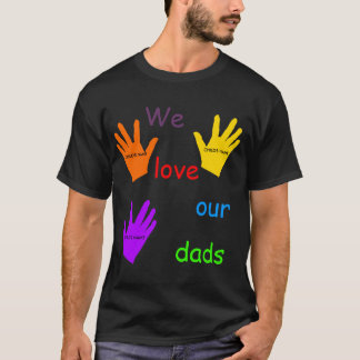 Camiseta Nós amamos nosso t-shirt dos pais
