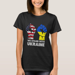 Camiseta Nós Apoiamos a Ucrânia América Apoia a Ucrânia