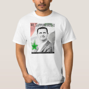 Camiseta Nós apoiamos Bashar Assad!