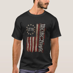 Camiseta Nós, As Pessoas 1776, Bandeira Americana 4 De Julh